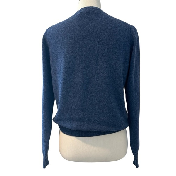 El Daws Classic Blue cashmere Sweater - Picture 2 of 10